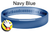 Navy Blue rubber bracelet